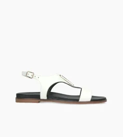 Białe sandały damskie