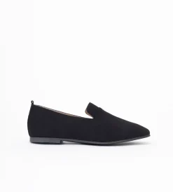 Czarne loafersy damskie