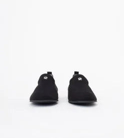 Czarne loafersy damskie