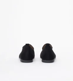 Czarne loafersy damskie