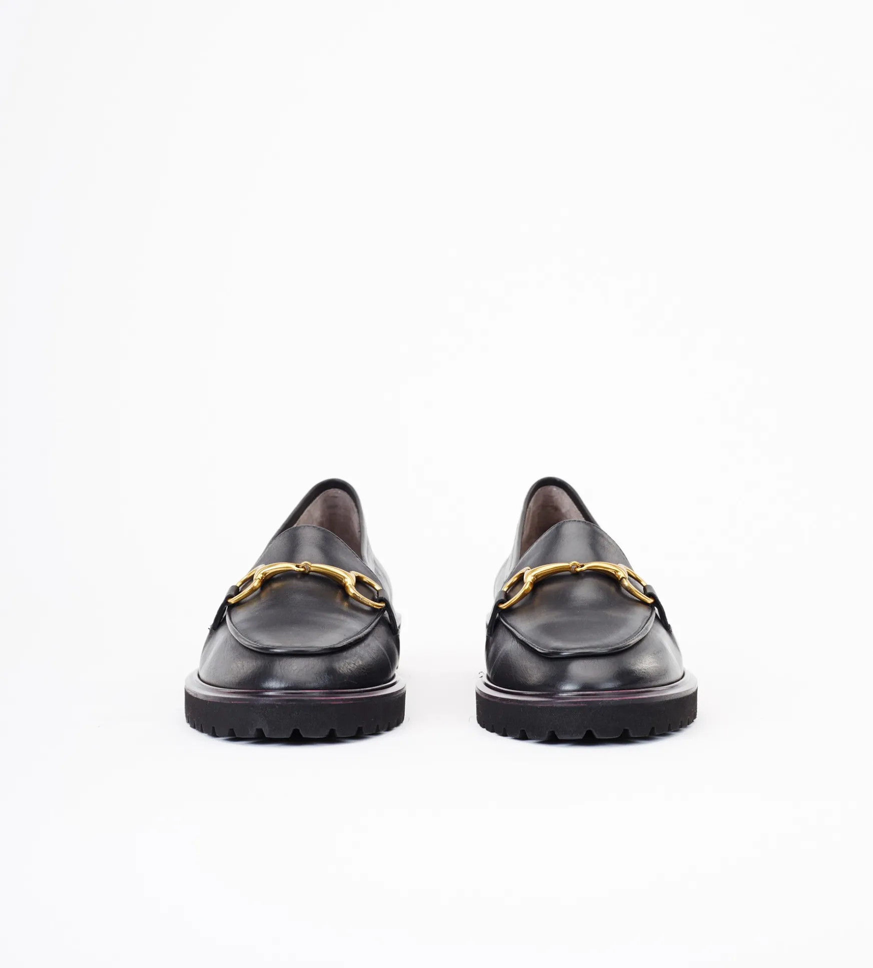 Czarne mokasyny damskie