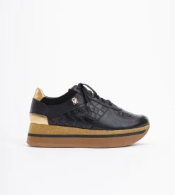 Czarne sneakersy damskie