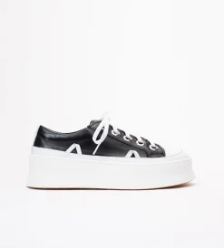 Czarne sneakersy damskie