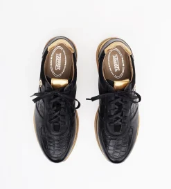 Czarne sneakersy damskie