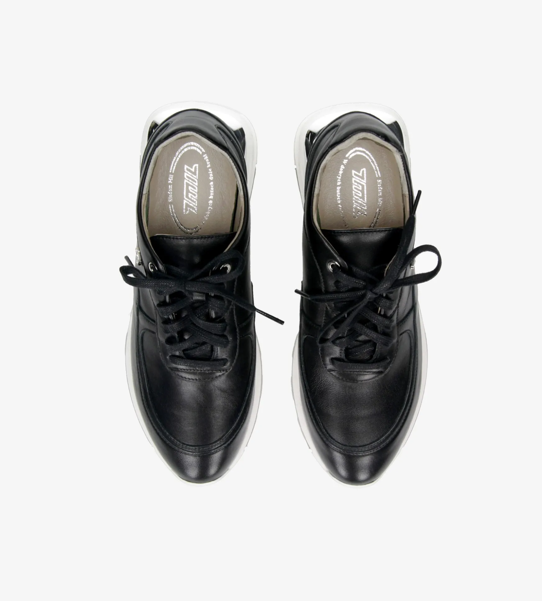 Czarne sneakersy damskie