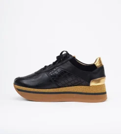 Czarne sneakersy damskie