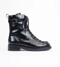 Czarne trzewiki damskie