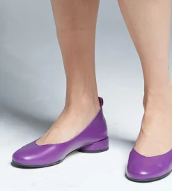 Fioletowe baleriny damskie