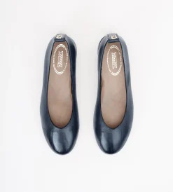 Granatowe baleriny damskie