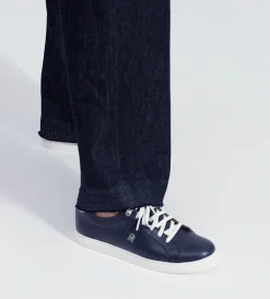 Granatowe trampki damskie