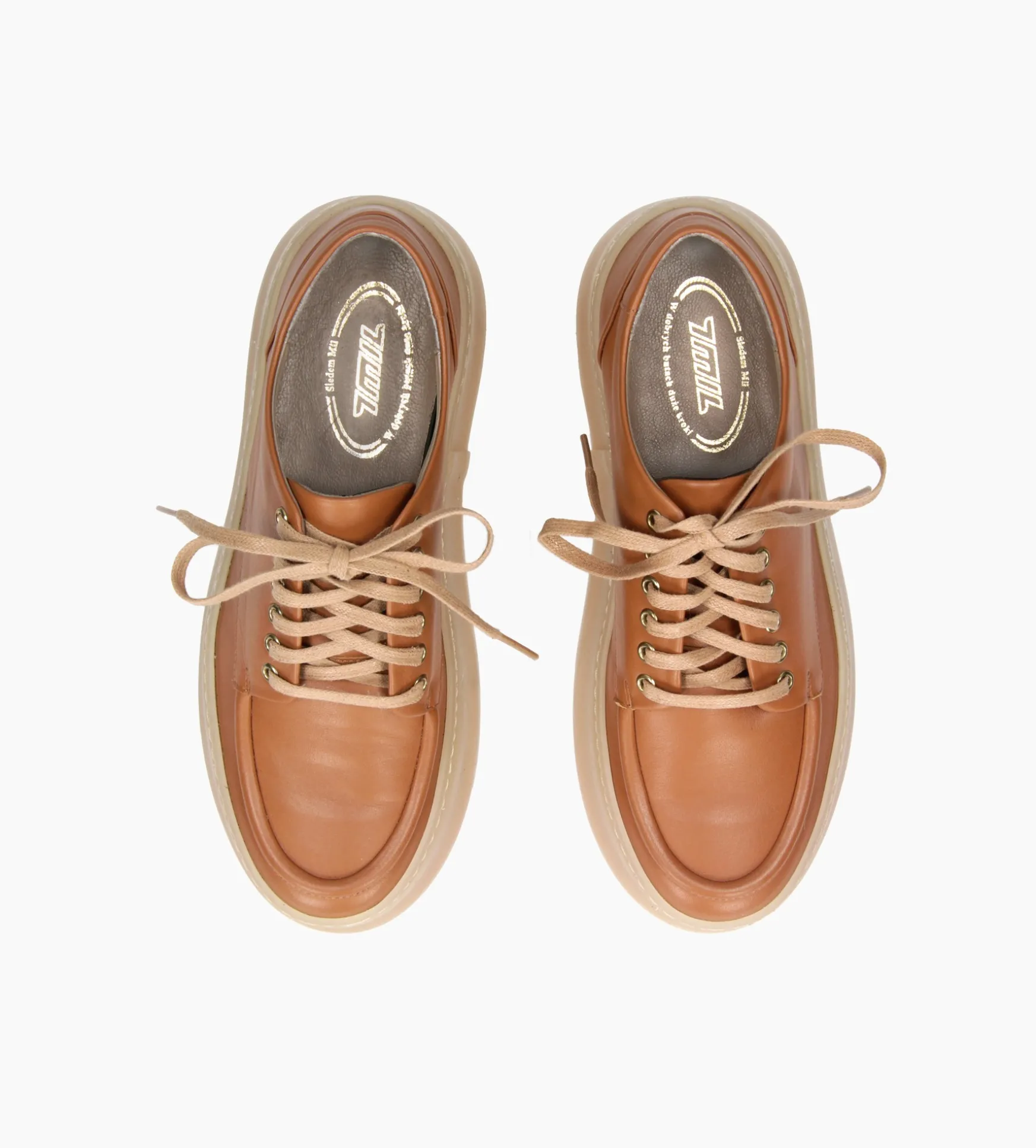 Koniakowe sneakersy damskie
