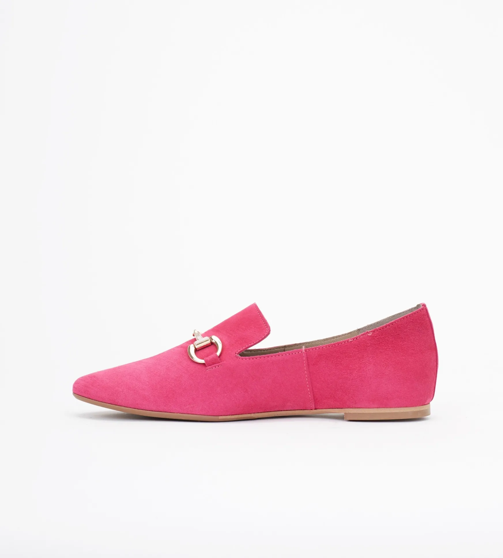 Różowe loafersy damskie