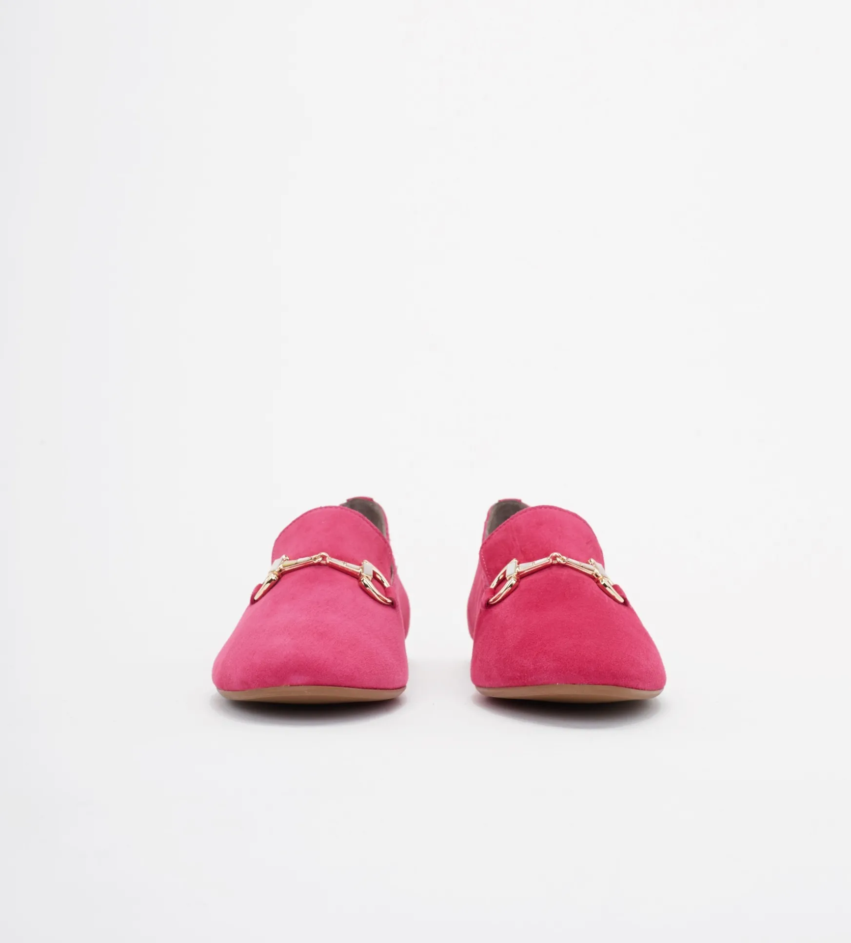 Różowe loafersy damskie