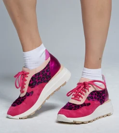 Różowe sneakersy damskie