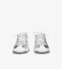 Srebrne sneakersy damskie