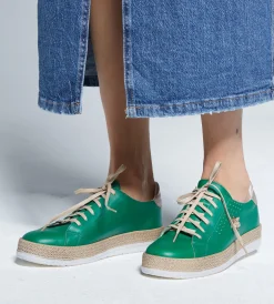 Zielone sneakersy damskie