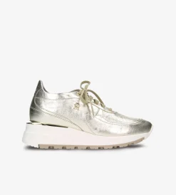 Złote sneakersy damskie