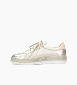 Złote sneakersy damskie